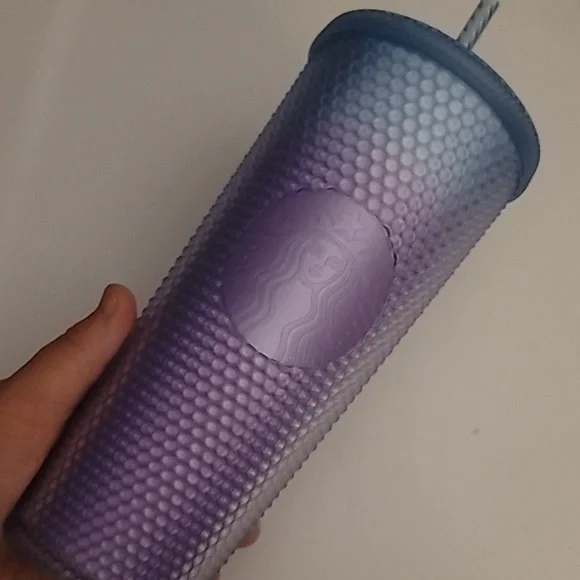 Starbucks Periwinkle 2024 Gradient Bling Winter Ombré Studded Soft Touch - Picture 2 of 8